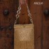 Bag hand flecos dorados