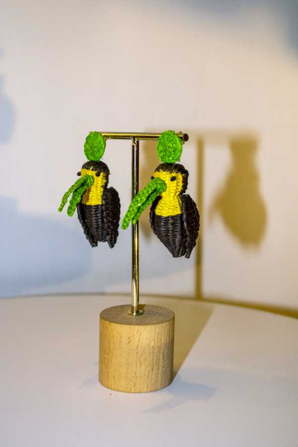 Aretes iraca Tucanes