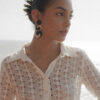 Aretes werregue aros coral