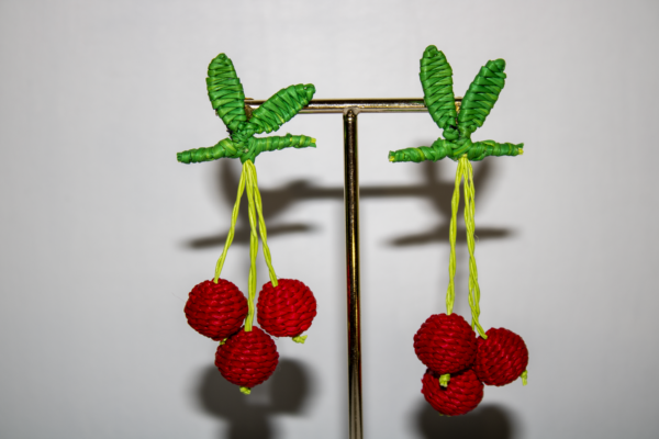 Aretes Iraca Fresas